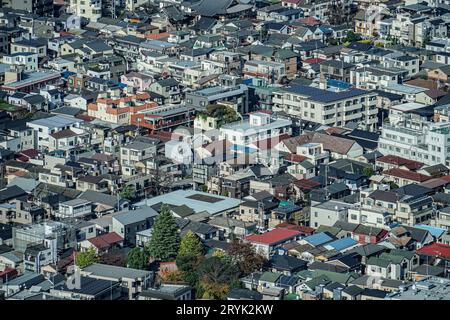 Skyline von Tokio vom Observatorium Sunshine aus gesehen 60 Stockfoto