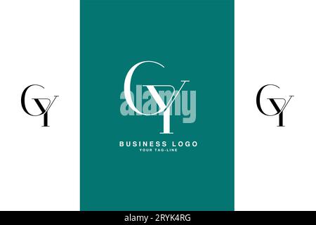 CY, YC, abstraktes Logo Monogramm Stock Vektor