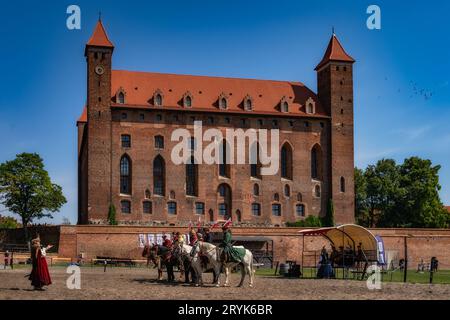 Castellan stellt Husaren für die Schlacht von Gniew vor, polnischer schwedischer Krieg aus dem 16. Jahrhundert Stockfoto