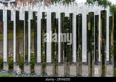 Jeppe Hein, Path of Silence 2016, Kistefoss Museum, Jevnaker, Norwegen Stockfoto