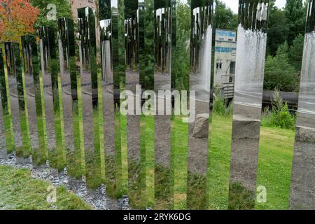 Jeppe Hein, Path of Silence 2016, Kistefoss Museum, Jevnaker, Norwegen Stockfoto