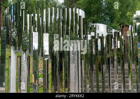 Jeppe Hein, Path of Silence 2016, Kistefoss Museum, Jevnaker, Norwegen Stockfoto