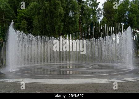 Jeppe Hein, Path of Silence 2016, Kistefoss Museum, Jevnaker, Norwegen Stockfoto