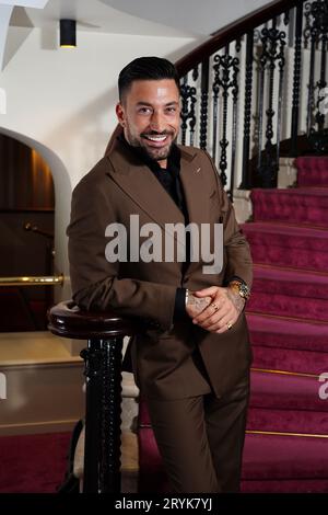 Giovanni Pernice besuchte die Aftershow-Party am ersten Abend für einen Abend mit Anton du Beke im Londoner Palladium. Bilddatum: Sonntag, 1. Oktober 2023. Stockfoto