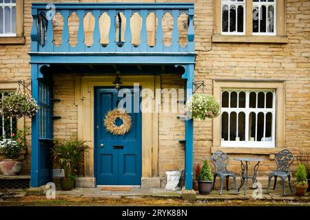 Edensor ist eine Gemeinde in Derbyshire in der Nähe von Chatsworth House Stockfoto