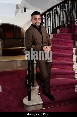 Giovanni Pernice besuchte die Aftershow-Party am ersten Abend für einen Abend mit Anton du Beke im Londoner Palladium. Bilddatum: Sonntag, 1. Oktober 2023. Stockfoto