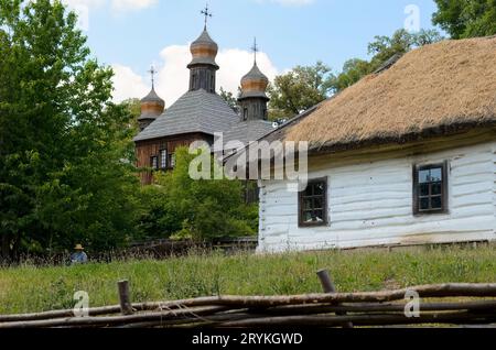Freiluftmuseum Pyrohovo in Kiew - Ukraine Stockfoto