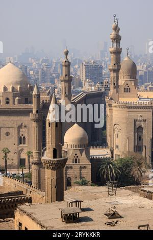 Dachblick auf die Innenstadt von Kairo - Ägypten Stockfoto