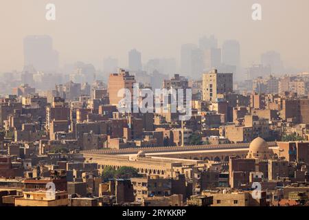 Dachblick auf die Innenstadt von Kairo - Ägypten Stockfoto