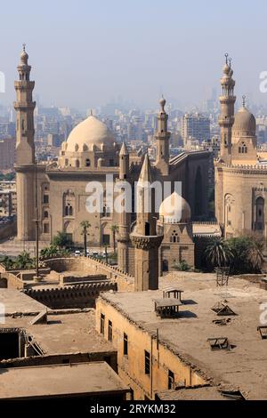 Dachblick auf die Innenstadt von Kairo - Ägypten Stockfoto