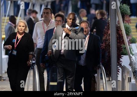 Manchester am Sonntag, den 1. Oktober 2023. Shaun Bailey, Baron Bailey of Paddington, während der Konservativen Parteikonferenz im Manchester Central Convention Complex, Manchester am Sonntag, den 1. Oktober 2023. (Foto: Pat Scaasi | MI News) Credit: MI News & Sport /Alamy Live News Stockfoto