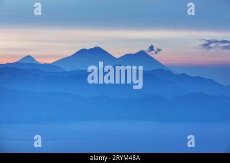 Vulkan in Guatemala Stockfoto