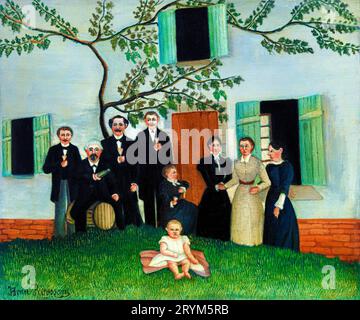 Die Familie von Henri Rousseau. Original von der Barnes Foundation. Stockfoto