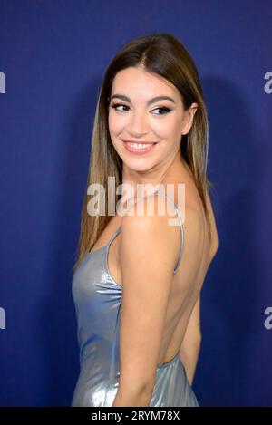 ANA Guerra, Darstellerin des Disney Galakonzerns zum 100-jährigen Bestehen im Königlichen Theater (Teatro Real de Madrid), Madrid Spanien. Stockfoto