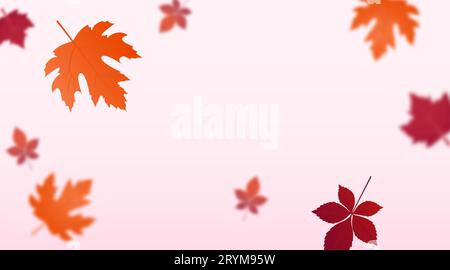 Herbsthintergrund mit Kopierraum. Stock Vektor