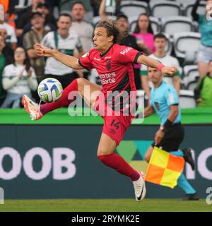 Curitiba, Brasilien. Oktober 2023. Canobbio während Coritiba und Athletico im großen Antônio Couto Pereira Stadion in Curitiba, PR. Quelle: Carlos Pereyra/FotoArena/Alamy Live News Stockfoto