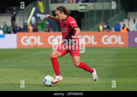 Curitiba, Brasilien. Oktober 2023. Cannobbio während Coritiba und Athletico im großen Antônio Couto Pereira Stadion in Curitiba, PR. Quelle: Carlos Pereyra/FotoArena/Alamy Live News Stockfoto