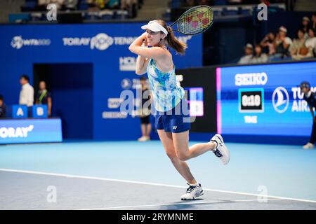 Tokio, Japan. Oktober 2023. Martina Hingis (SUI) Tennis : Ausstellungs-Match im Ariake Colosseum während TORAY PAN PACIFIC OPEN TENNIS 2023 in Tokio, Japan. Quelle: SportsPressJP/AFLO/Alamy Live News Stockfoto