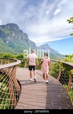 Boomslang Gehweg im Botanischen Garten Kirstenbosch in Kapstadt, Canopy Bridge Südafrika Stockfoto