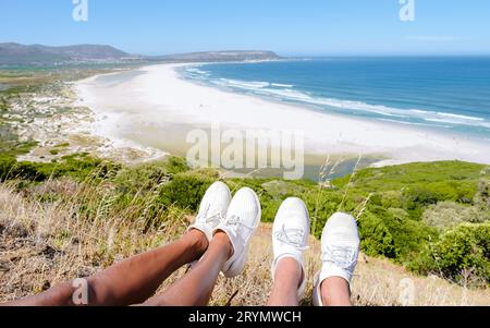 Noordhoek Beach entlang Chapman's Peak Drive Kapstadt Südafrika Stockfoto