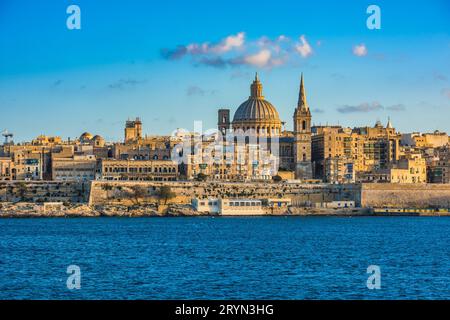 Blick von Valletta, der Hauptstadt von Malta Stockfoto