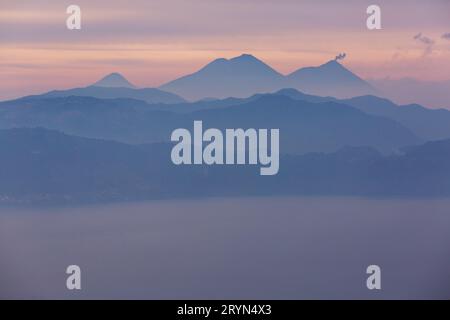 Vulkan in Guatemala Stockfoto