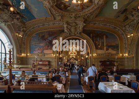 Gourmet-Restaurant Le Train Bleu, Gare de Lyon, Paris, Frankreich Stockfoto