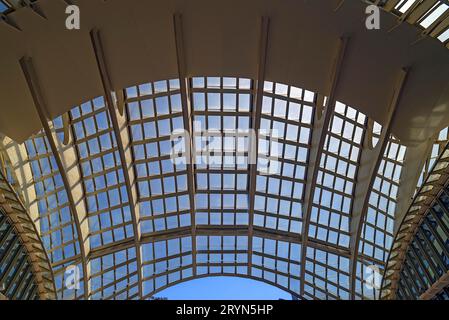 Detailansicht des Westfield Forum des Halles, einem französischen Einkaufszentrum, Paris, Frankreich Stockfoto