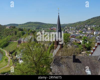 Saarburg Stadt an der saar Stockfoto