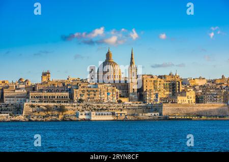 Blick von Valletta, der Hauptstadt von Malta Stockfoto