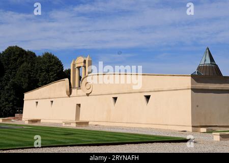 Das Weinschloss Pichon-Longueville, auch Château Pichon Baron genannt, in Pauillac im Médoc. Rotweinerzeugung. Weinberg Bordeaux. Pauillac Stockfoto