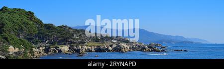 Die berühmte Küste entlang des berühmten 17 Mile Drive, Monterey CA Stockfoto