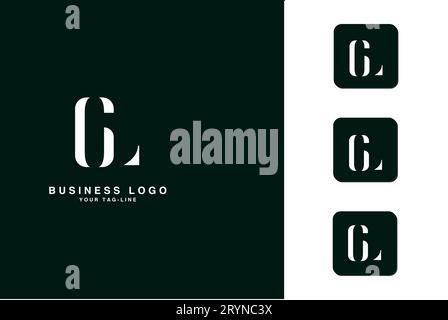 CL, LC, Monogramm mit abstrakten Buchstaben Stock Vektor