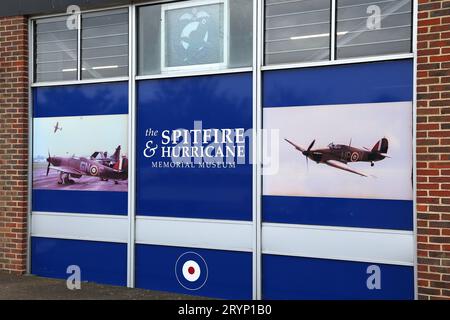 Spitfire and Hurricane Memorial Museum, Manston, Ramsgate, Kent, England, Großbritannien, Großbritannien, Europa Stockfoto