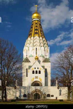Russische Gedächtniskirche, Russisch-Orthodoxe Kirche, Leipzig, Sachsen, Deutschland Europa Stockfoto
