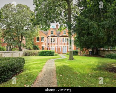 Studentenunterkunft am Downing College, University of Cambridge, England. Stockfoto