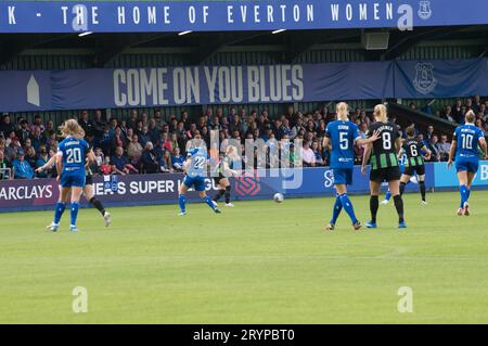 WSL Everton V Brighton & Hove Albion, ein Heimspiel für Everton. Ein Sieg für Brighton 2:1. Walton Park Stadium (Terry Scott/SPP) Credit: SPP Sport Press Photo. Alamy Live News Stockfoto