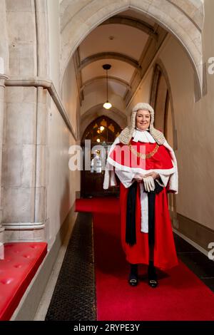 Die neue Lord Chief Justice, Dame Sue Carr, an den Royal Courts of Justice im Zentrum Londons. Bilddatum: Montag, 25. September 2023. Stockfoto