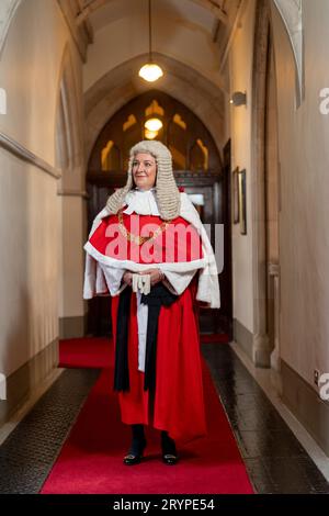 Die neue Lord Chief Justice, Dame Sue Carr, an den Royal Courts of Justice im Zentrum Londons. Bilddatum: Montag, 25. September 2023. Stockfoto