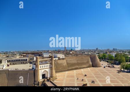 Blick auf die historische Stadt Buchara, Usbekistan Stockfoto
