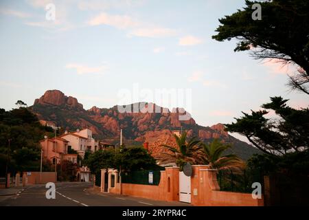 Massif de l ' Esterel, Var, Provence, Frankreich. Stockfoto