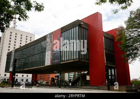 Museu de Arte de São Paulo (MASP), Sao Paulo, Brasilien. Stockfoto