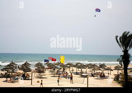 Der Strand in Hammamet, Tunesien Stockfoto