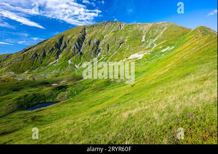 Mount Bystra, der höchste Gipfel der westlichen Tatra. Stockfoto