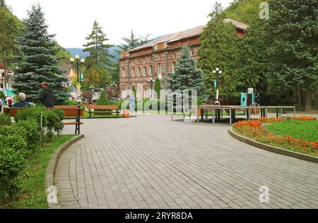 Borjomi Central Park oder Mineralwasserpark in der Region Samtskhe-javakheti in Georgien Stockfoto