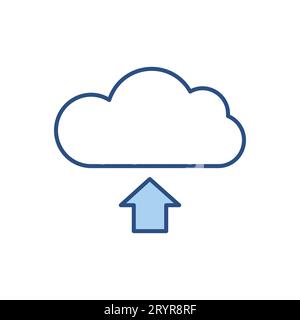 Vektorsymbol für Cloud-Speicher Stock Vektor