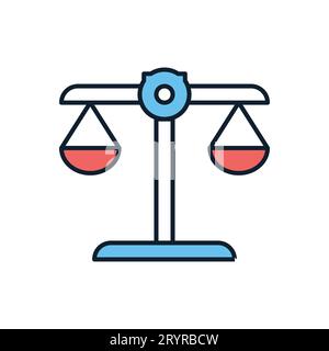 Libra-bezogenes Vektorsymbol Stock Vektor