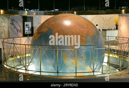 Die Lobby des Daily News Gebäudes an der East 42nd Street in Manhattan, New York, USA Stockfoto