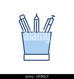 Vektorsymbol für Bleistiftstativ Stock Vektor