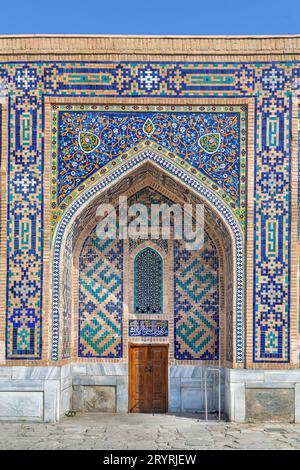 Tilya Kori Madrasa, Samarkand, Usbekistan Stockfoto